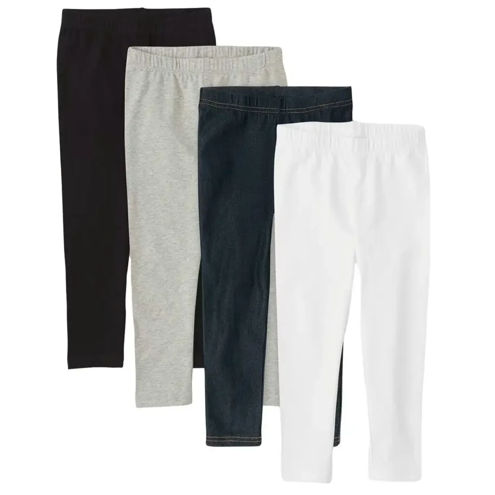 The Children's Place Girls Capri Leggings 4-Pack in Multi, Size XL